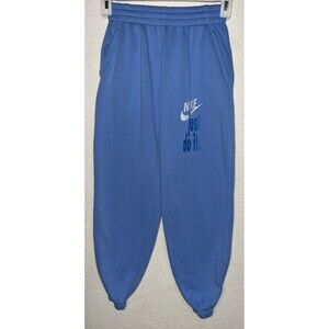 Nike Fleece Athletic Sweatpants Big Kids Sz Med Light Blue